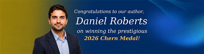 Congratulations to Daniel Roberts on winning the 2026 Chern Medal